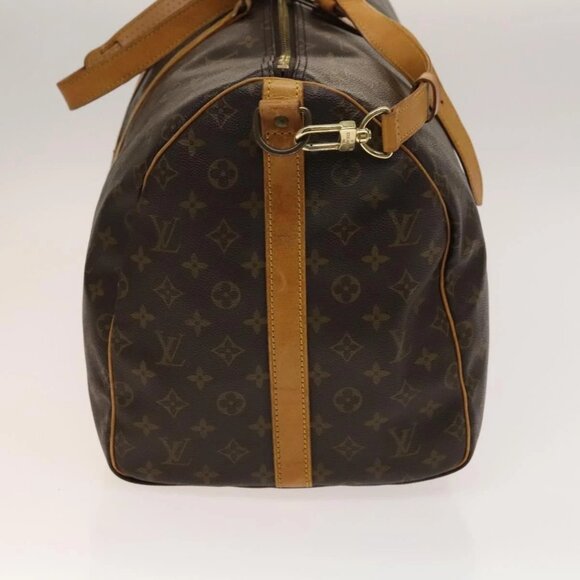 LOUIS VUITTON Monogram Keepall Bandouliere 55 Boston Bag - Picture 3 of 16